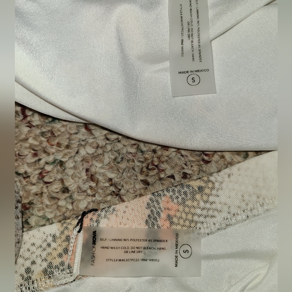 2/$40 NWT 3 piece Fashion Nova bikini coverup set sun suit snake island charmer - Picture 7 of 12